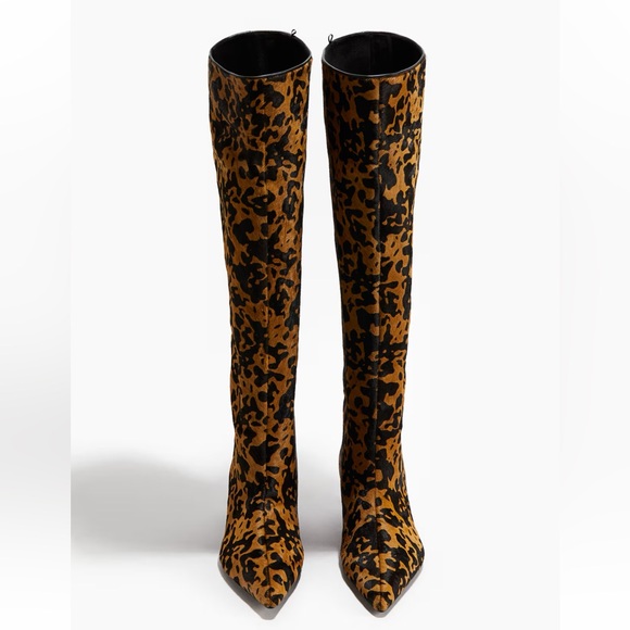 H&M KITTEN-HEELED LEATHER BOOTS - Picture 2 of 5